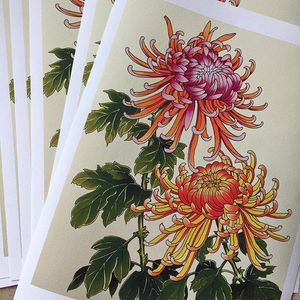 Mum print by Rodrigo Souto Bueno (via IG-rodrigosoutobueno) #chrysanthemum #flower #november #birthflower #mum #japaneseinspired #color #RodrigoSoutoBueno