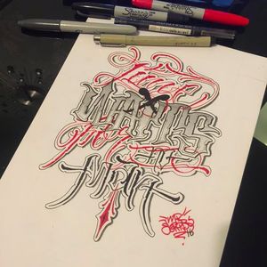 Time Waits For No Man, tattoo lettering design by Jimmy Scribble #JimmyScribble #lettering #script #graffiti