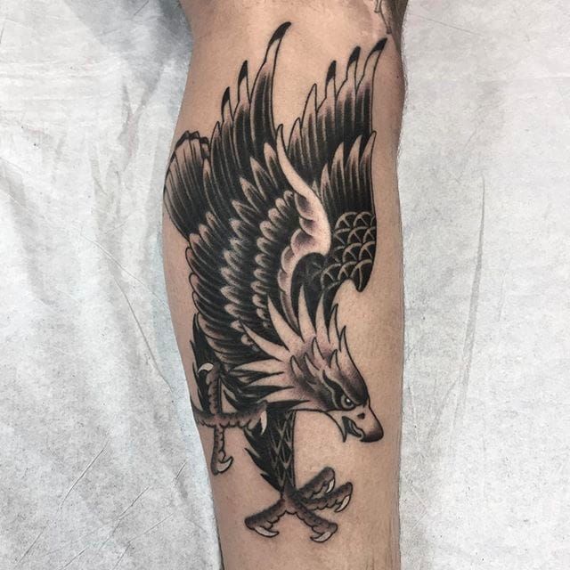 Vic Market Tattoo on Instagram This great traditional eagle tattoo was  done recently on a client that tra  Traditional eagle tattoo Eagle  tattoos Eagle tattoo