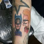 Buttman and Beavin, by @hasta_la_muerte_tatuajes #beavisandbutthead