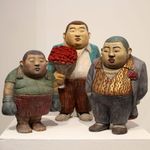 Kim Won Geun's wooden statues #KimWonGeun #artonpaper #art