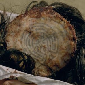 The maze tattooed on the underside of a scalp from HBO's Westworld. #HBO #maze #Westworld