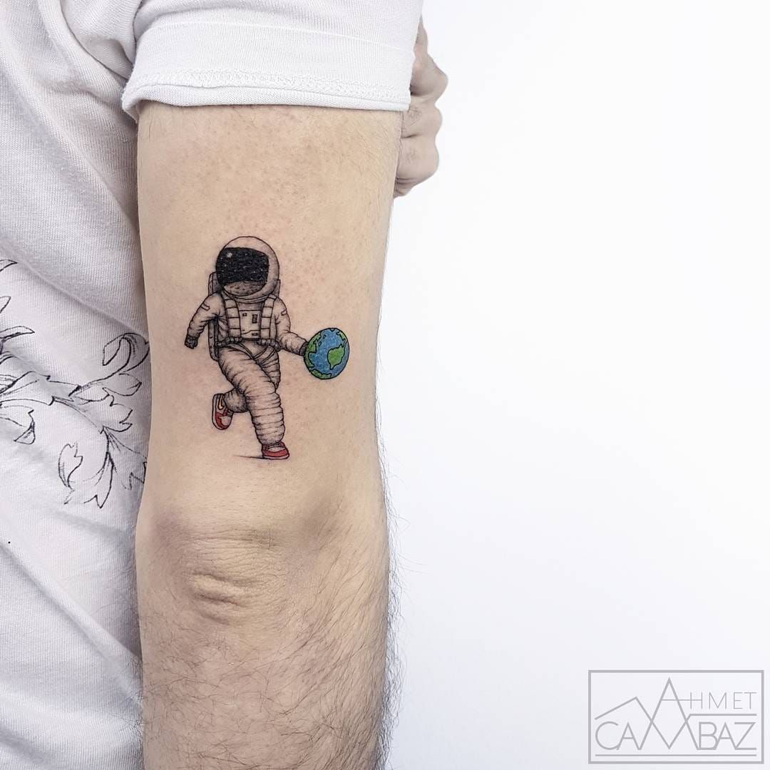 30 Cool Astronaut Tattoo Designs for Space Lovers  TattooBloq  Astronaut  tattoo Minimalist tattoo Sleeve tattoos