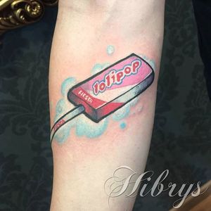 Pop tattoo by Laura Bosco. #candy #sweet #pop #lollipop