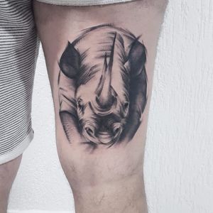 Rinoceronte por Dani Bastos! #DaniBastos #tatuadorasbrasileiras #tattoobr #Brasília #rinoceronte #rhino #sketch