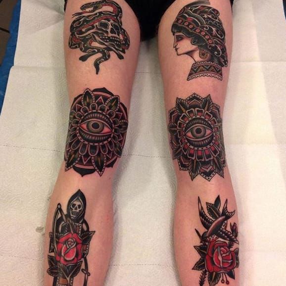 patchwork leg tattoos womenTikTok Search