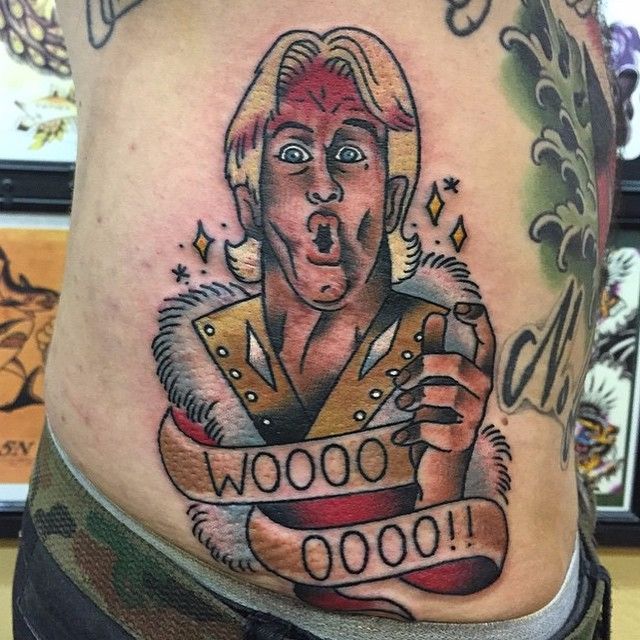 Ev Talesman  A little bloody but the nature boy bleeds like nobody else  Thanks so much iamdjjayr Ive been wanting to do a Ric Flair tattoo for a  long time This