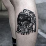 Astronatur tattoo by Kimsany #kimsany #spacetattoos #blackwork #dotwork #linework #illustrative #astronaut #moonman #moon #earth #saturn #space #galaxy #stars