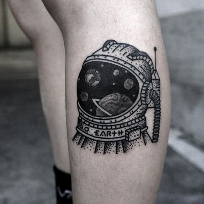 earth space tattoo