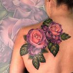 Roses by Liz Venom #LizVenom #color #rose #flower #floral #tattoooftheday