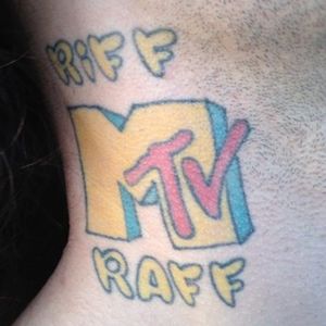 Riff Raff's MTV tattoo. MTV Is Dead, Long Live MTV #MTV #MusicTelevision