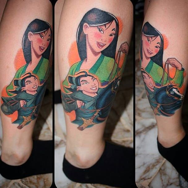 15 Fierce Mulan Tattoos That Ll Make A Man Out Of You Tattoodo