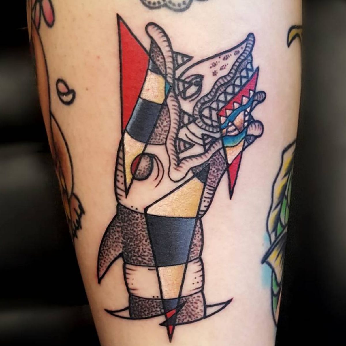 Tattoo uploaded by Ross Howerton • A cool abstracted depiction of the