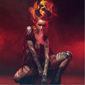 Smoking hot Shelly d'Inferno by photographer Pascal Latil #ShellydInferno #PascalLatil #tattooedmodel #model #performer