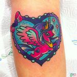 Winged My Little Pony tattoo by @roxyryder #roxyryder #mylittlepony #unicorn #Alchemytattoostudio #UK