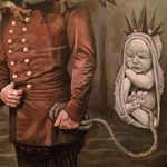 Colonial Soldier and Baby Liberty by Alex Reisfar (via IG-alexreisfar) #surrealism #artist #artshare #painting #fineart #AlexReisfar