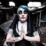 Photo by Stephen Charles Studio. #tattooedwomen #tattoophotography #nun #macabre #creepy #horrifying
