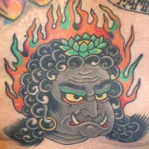 Fudo Myoo. (via IG - freddyleotattoos) #traditional #japanese #FreddyLeo #FudoMyoo