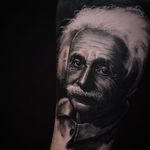 Albert Einstein by Ben Thomas. #realism #blackandgrey #blackandgreyrealism #portrait #BenThomas #AlbertEinstein