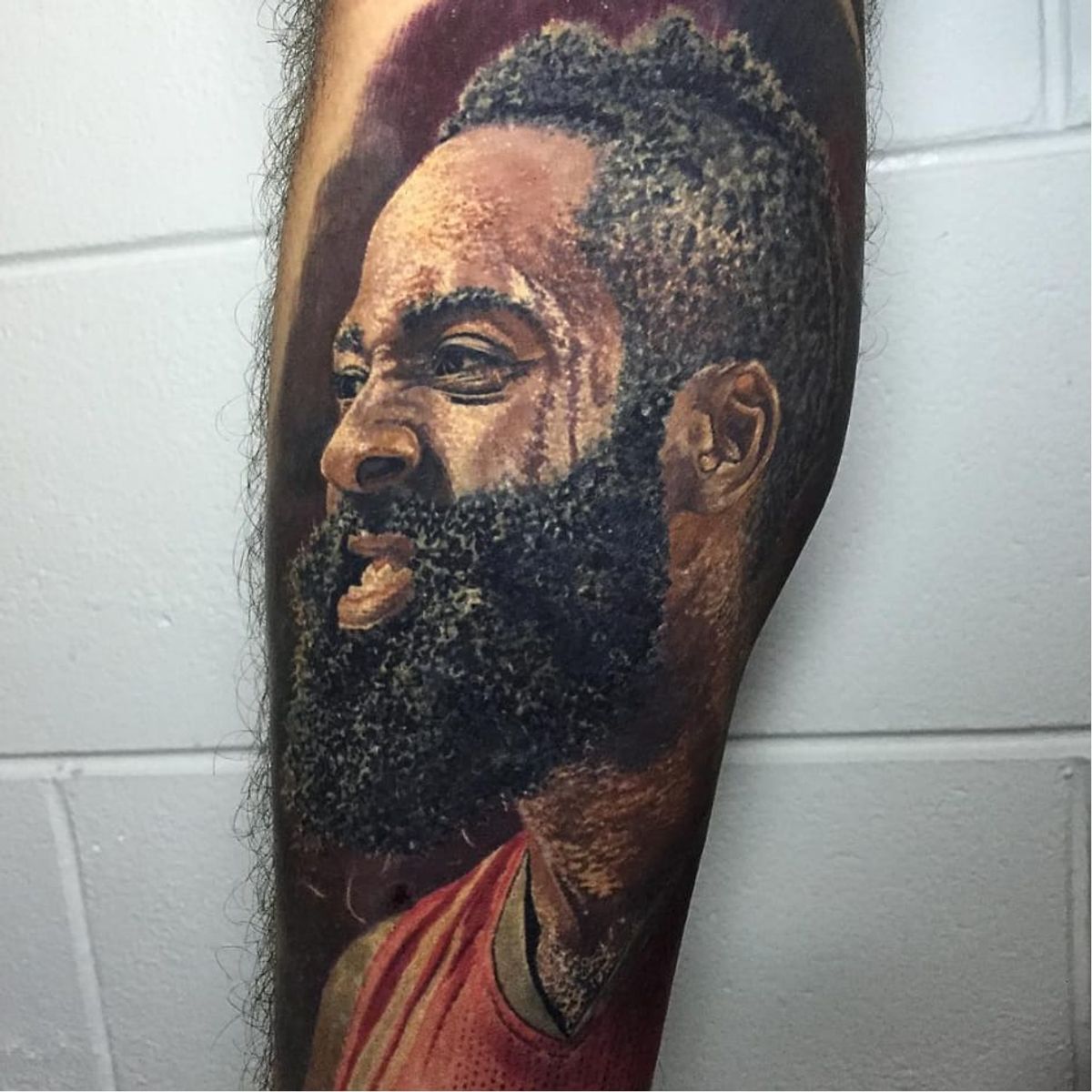 Tattoo uploaded by Joe • James Harden looking intense. By Steve Butcher