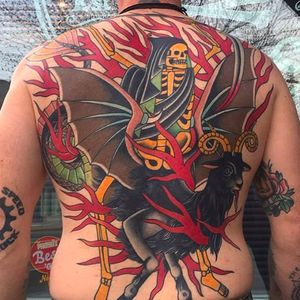 Reaper tattoo by Chris Marchetto. #chrismarchetto #backpiece #reaper #tattoo