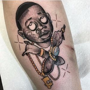 Gucci Mane Tattoo by IG @jershtattoos_
