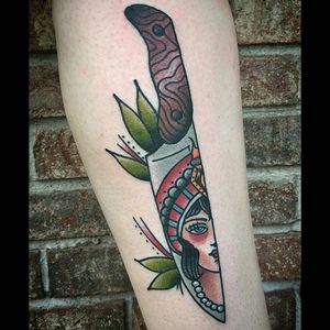 Knife Tattoo by Joe Destefano #knife #knifeblade #blade #abstract #JoeDestefano