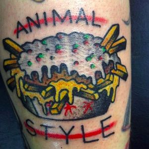 Animal style fies by Sagent Staygold (via IG -- sagent_staygold) #SagentStaygold #animalstyle #fries #innouttattoo