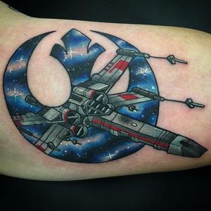 X-Wing Tattoo by Josh Legend #xwing #starwars #xwingstarfighter #spaceship #rogueone #theforceawekens #JoshLegend