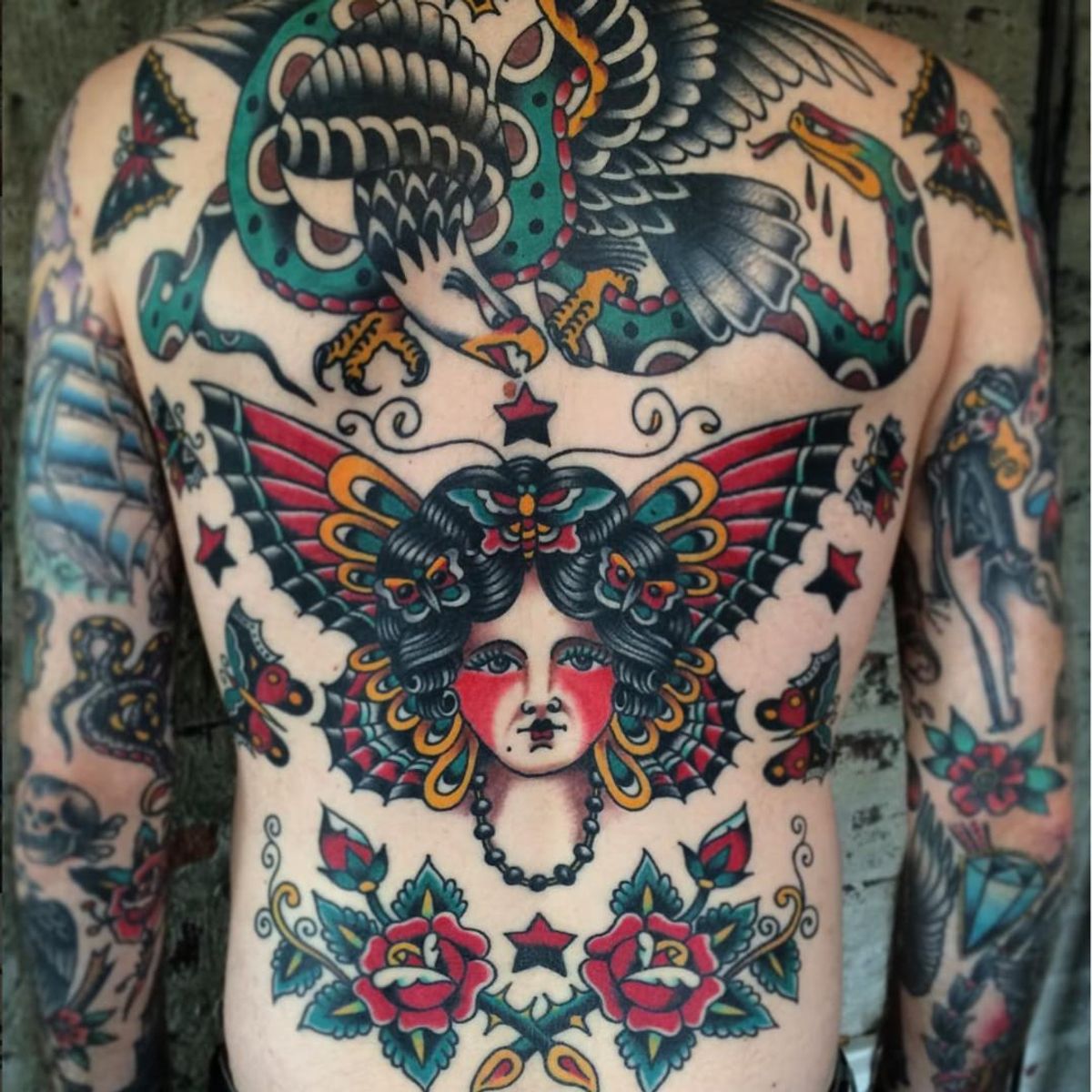 Tattoo uploaded by Ross Howerton • An awesome patchwork body suit by