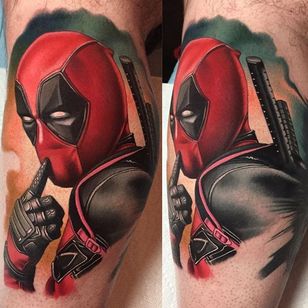 Tatuaje de Deadpool por Paul Marino