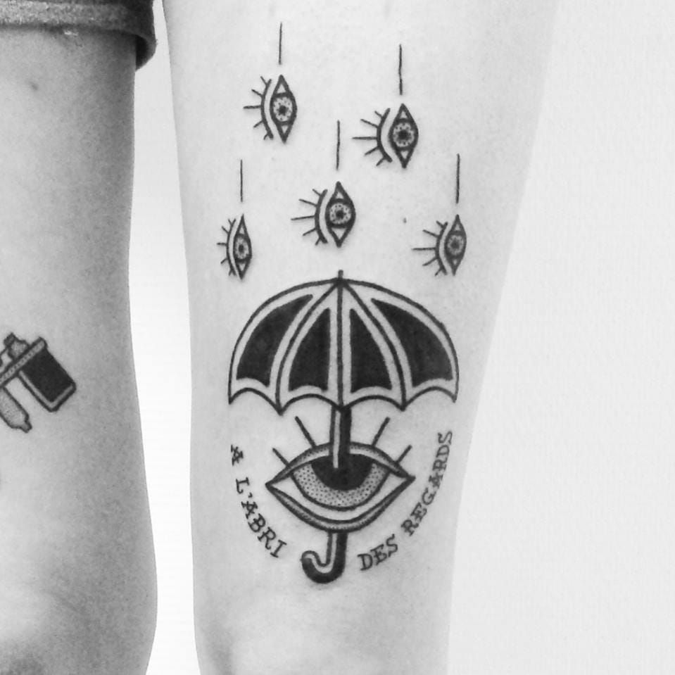 small tattoos Small Umbrella Tattoo Design  Tattoo Insider