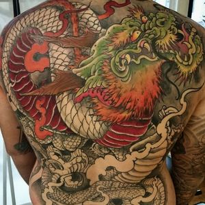 Work in progress dragon tattoo by Rob Steele #RobSteele #dragon #asian