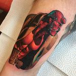 Hellboy tattoo by Andy Walker. #Hellboy #darkhorse #comics #graphicnovel #character #AndyWalker