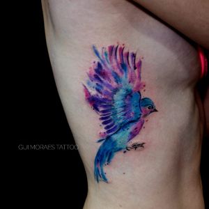 Por Guilherme Moraes #GuilhemeMoraes #brasil #brazil #brazilianartist #tatuadoresdobrasil #aquarela #watercolor #passaro #ave #bird