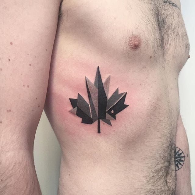 tattoomew on Twitter R on finger amp Indigenous leaf Variation of  Nigel Foxs work Thanks for coming in Crystal Contact me to get an  apprentice tattoo tattoo mapleleaf canada redink blackink  fingertattoo 