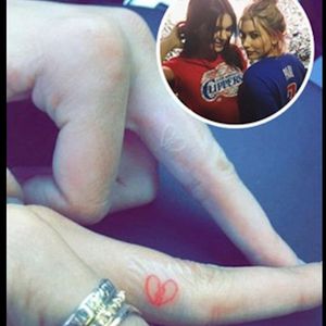 The broken hearts brigade. #Celebrities #MatchingTattoos #Jenner #HaileyBaldwin #KendallJenner