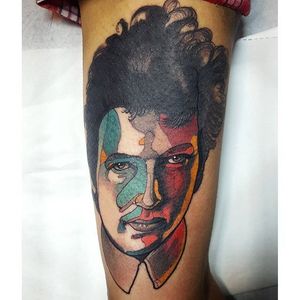 Bob Dylan Tattoo by Nik The Rookie #BobDylan #Musictattoos #Portrait #NikTheRookie