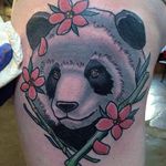 Panda by Andy Robinson (via IG --andyrobinsontattoo) #andyrobinson #panda
