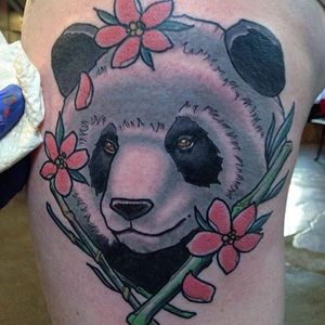 Panda by Andy Robinson (via IG --andyrobinsontattoo) #andyrobinson #panda