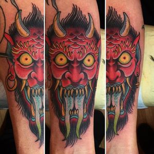 Devil Tattoo by Matt Sager #devil #demon #traditional #MattSager