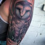 Owl Tattoo by Matt Tischler #neotraditional #newtraditional #modern #MattTischler #owl