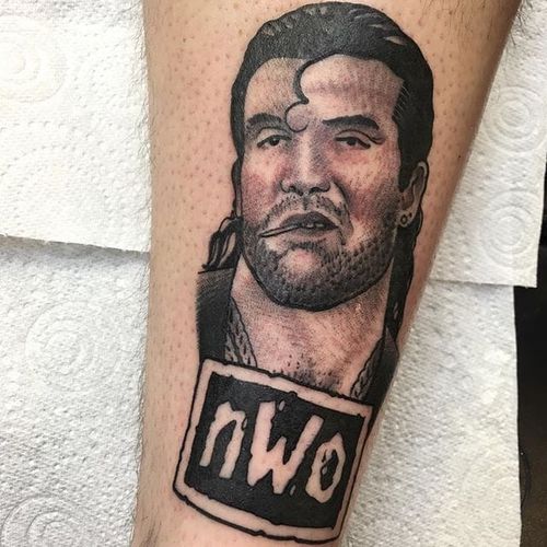 Razor Ramon Tattoo by Bert Thomas #RazorRamon #wrestling #wwe #wwf #wrestlingsuperstar #wrestlinglegend #BertThomas #portrait #blackwork