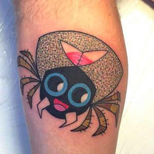 Happy Spider! Animal tattoo by Pengi Tigerstyle @PengiTattoo #PengiTattoo #PengiTigerstyle #Cute #SPider #AnimalTattoo #Germany