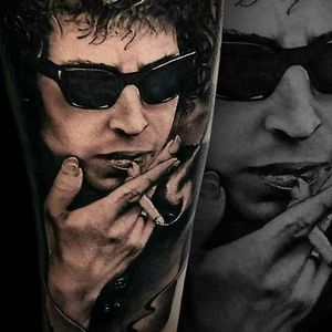 Bob Dylan Tattoo by Chris Pengilly #BobDylan #Musictattoos #Portrait #ChrisPengilly