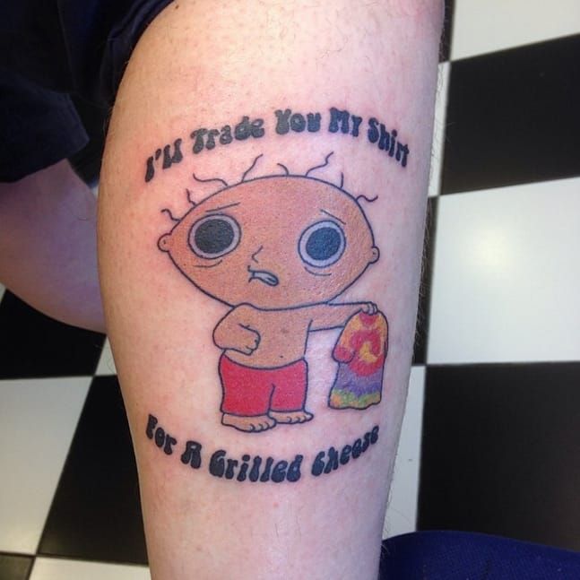 70 Family Guy Tattoo Ideas For Men  Animated Designs