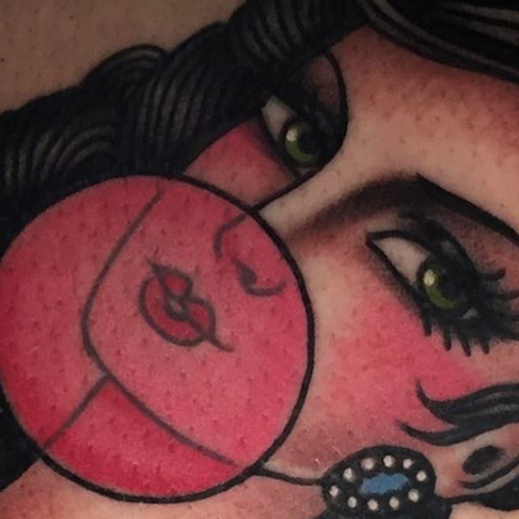 Tattoo uploaded by Alex Wikoff • Bubble Girl via instagram jon_ftw