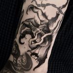 Demon Hand Tattoo by Alessandro Micci #demon #blackwork #blackworkartist #blackink #blackworker #AlessandroMicci