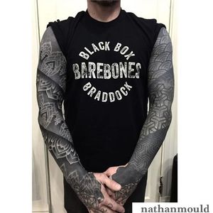 An example of how there's life after blackouts. Nathan Mould's ornamental approach is perfect for blasting white on black. #NathanMould #ornamental #sleeve #stippled #whiteonblack