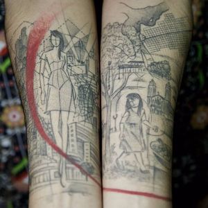 Tattoo por Taiom! #Taiom #Tatuadoresbrasileiros #TattooBrasil #TattooBr #TattoodoBr #conceitual #concept #conceptual #woman #mulher #fineline #linhafina #traçofino